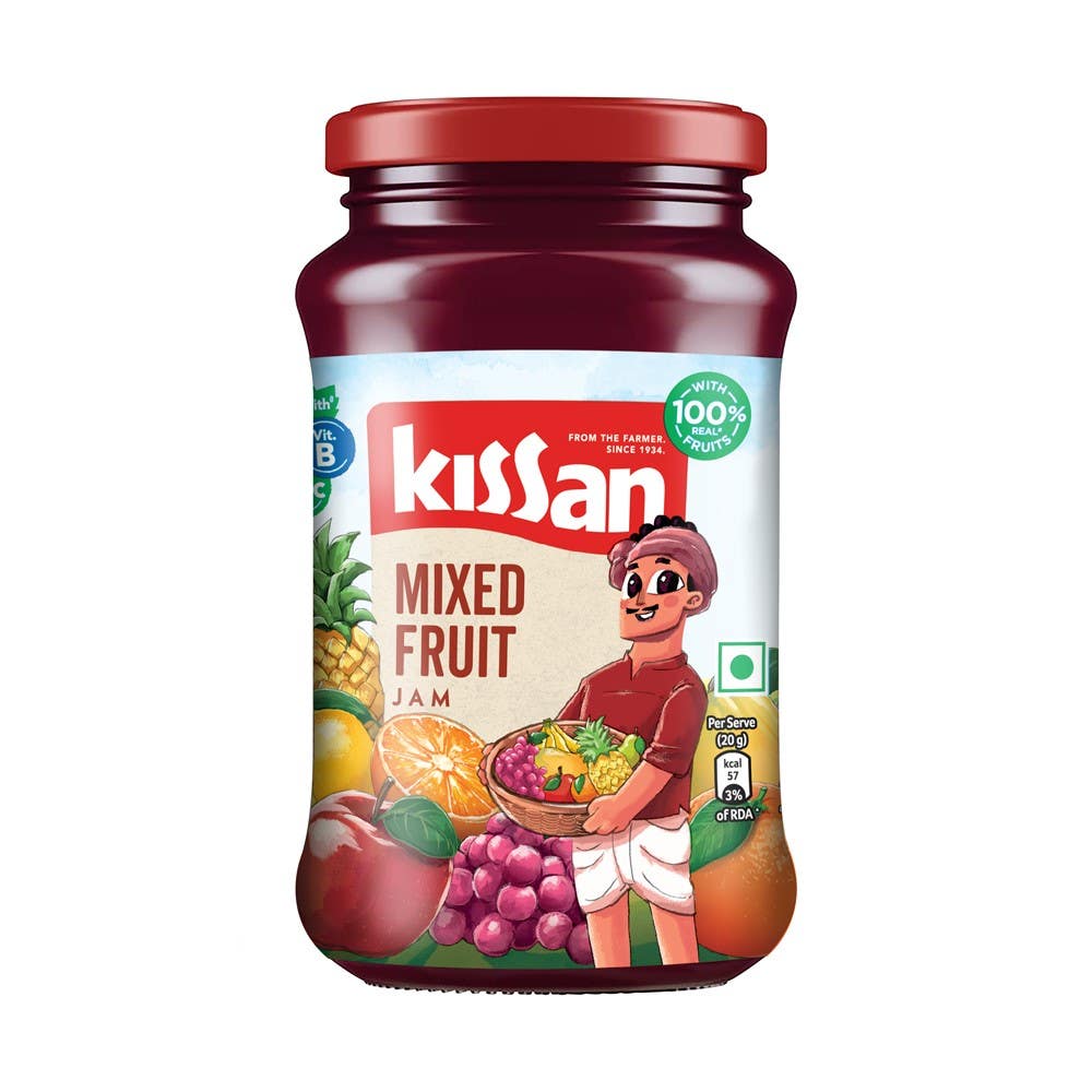 Kissan Mixed Fruit Jam- With 100% Real Fruit Ingredients- 500 G