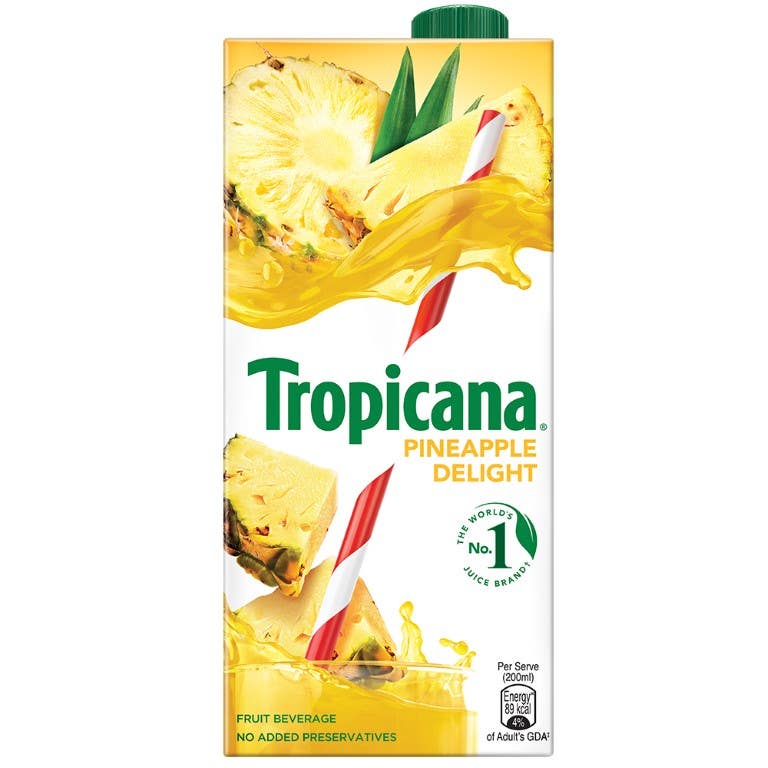 Tropicana Pineapple Juice Tetra 1000Ml