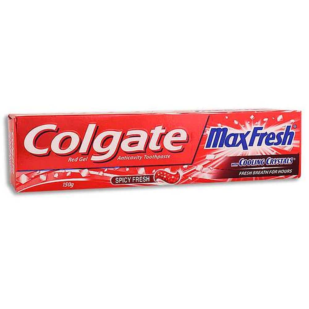 Colgate Maxfresh Toothpaste Red Gel Paste With Menthol For Super Fresh Breath 150G (Spicy Fresh)