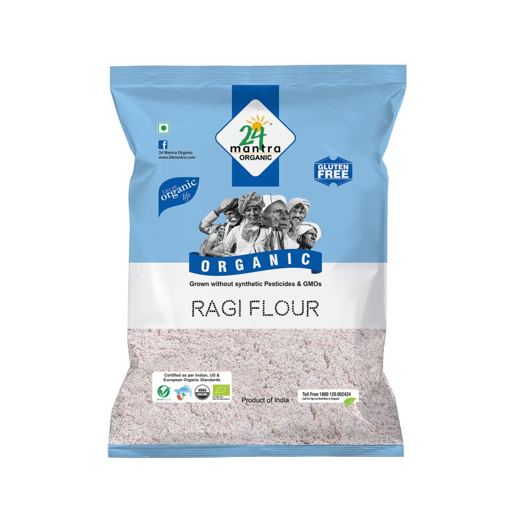 24 Mantra Organic Ragi Flour 500G