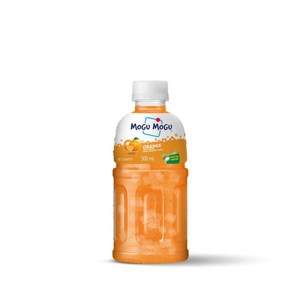 Mogu Mogu Orange Juice With Nata De Coco 300Ml