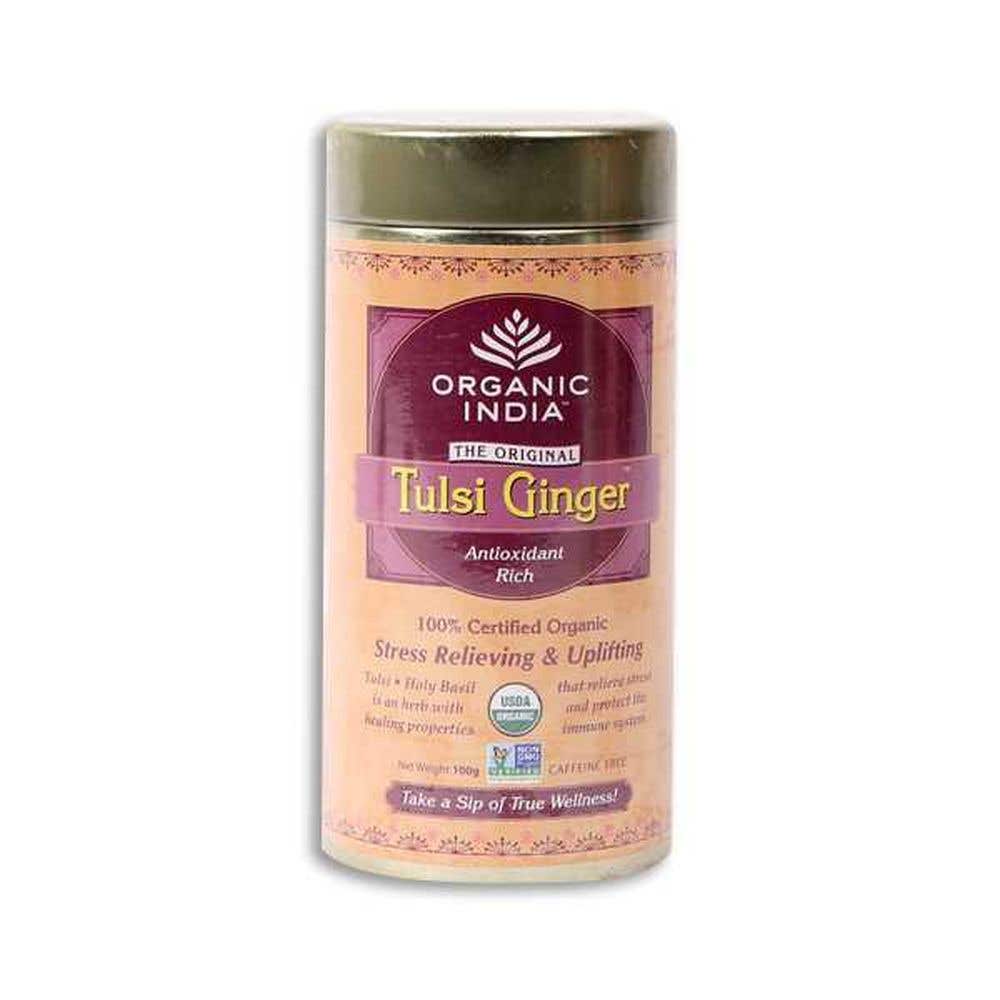 Organic India Ginger   Tea Tin 100G