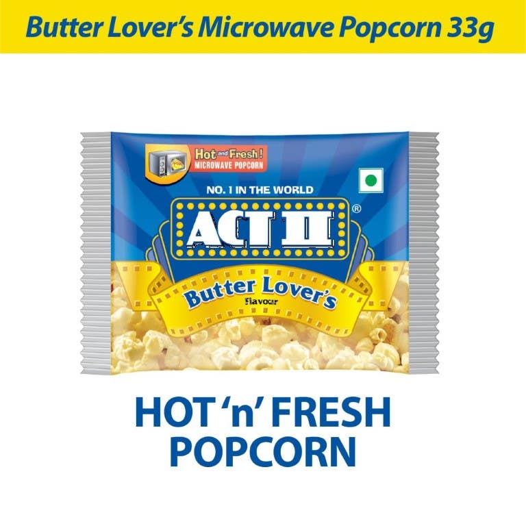 Act Ii Butter Lover'S Microwave Popcorn Pch 33G