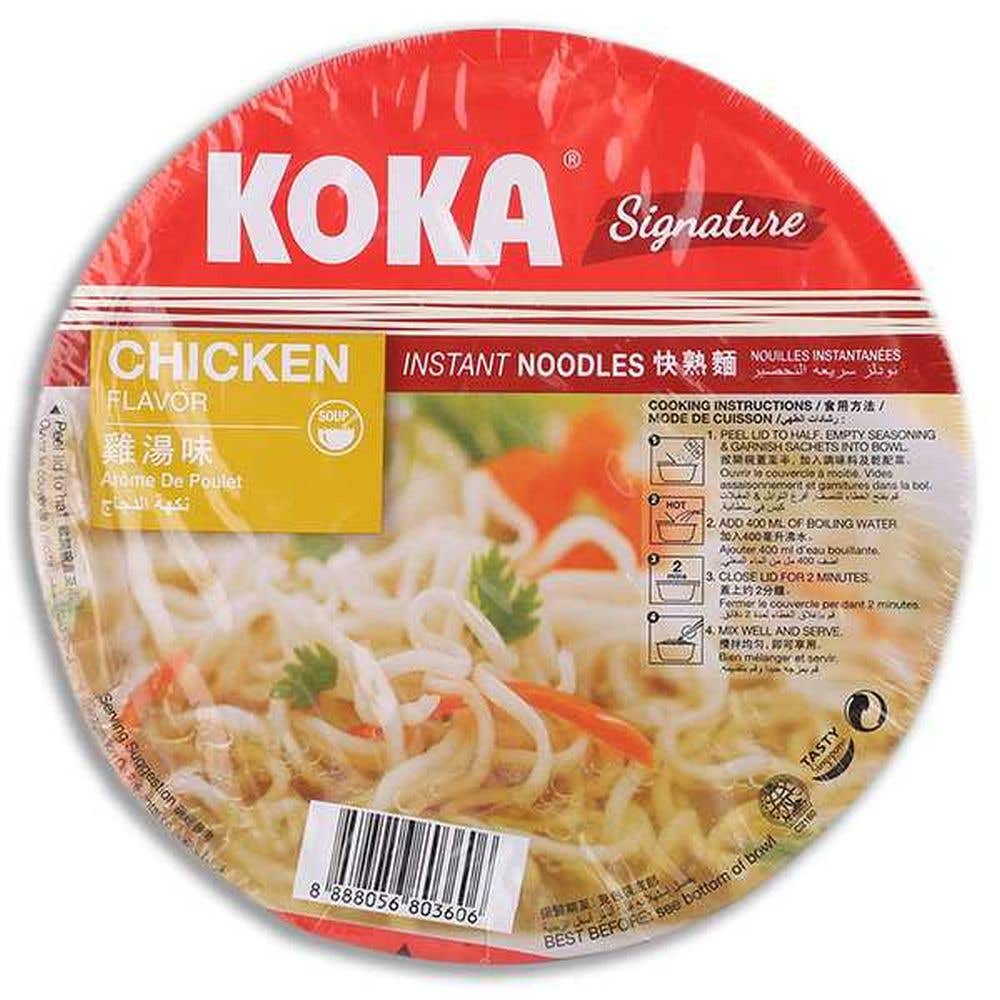 Koka Bowl Noodles Chicken Original No Msg 90G