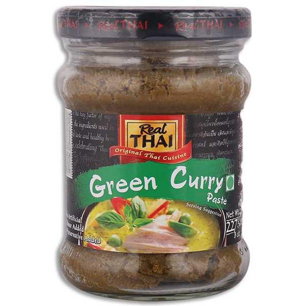 Real Thai Green Curry Paste Jar 227G