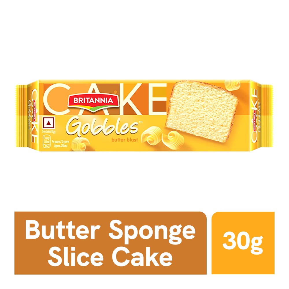 Britannia Butter Sponge Slice Cake Packet 30gm