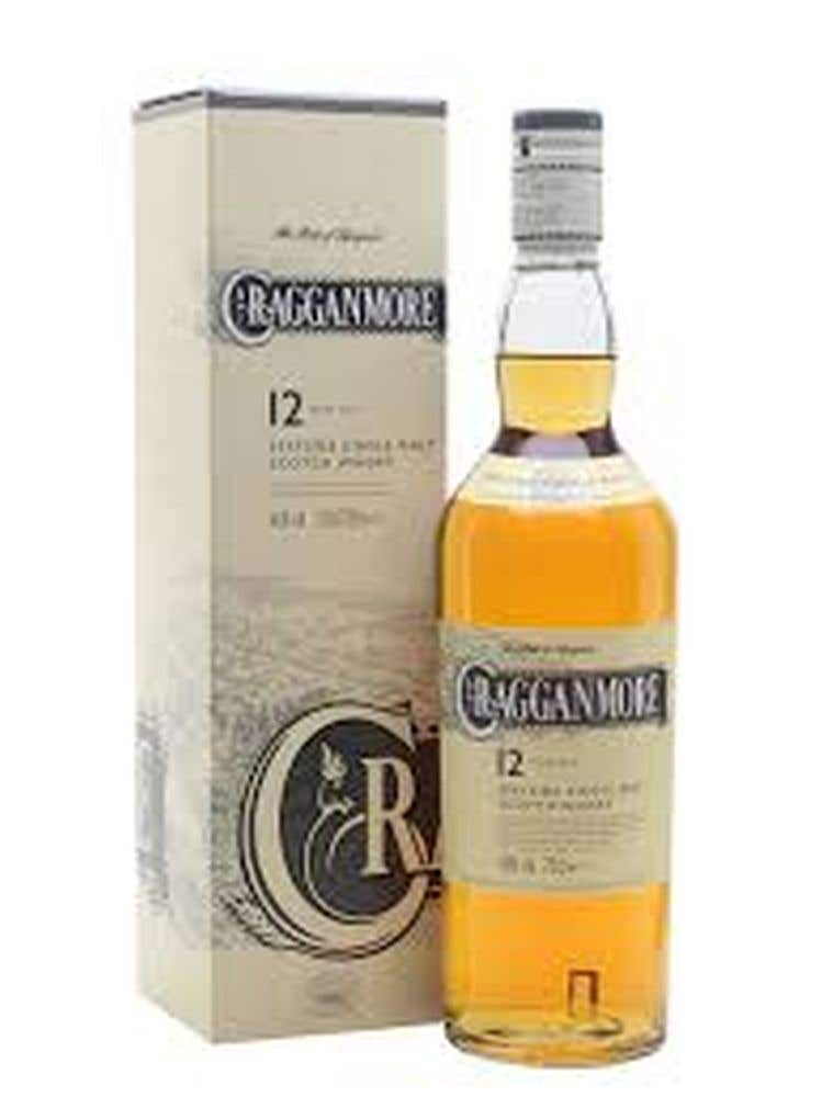 Cragganmore 12 Years Speyside Single Matl Scotch Whisky 75O Ml