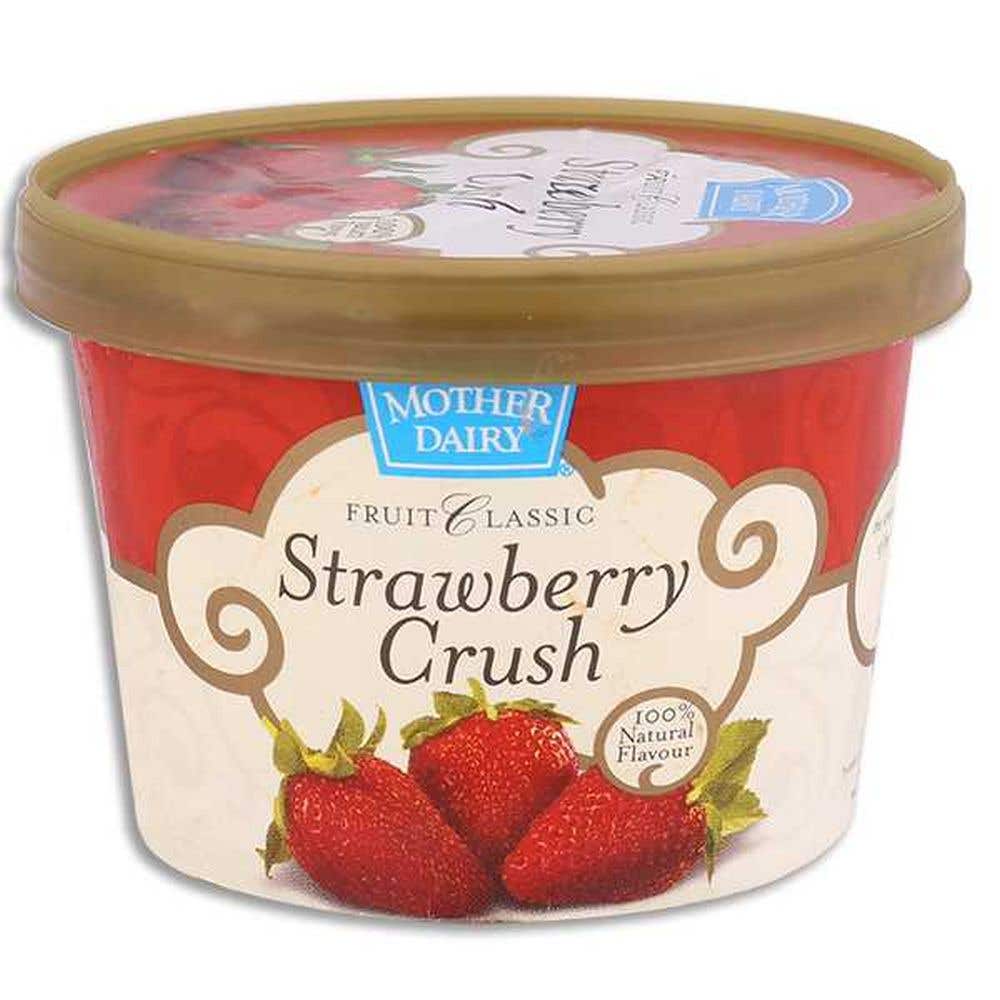 Mother Dairy Strawberry Crush Ice Cream 115Ml