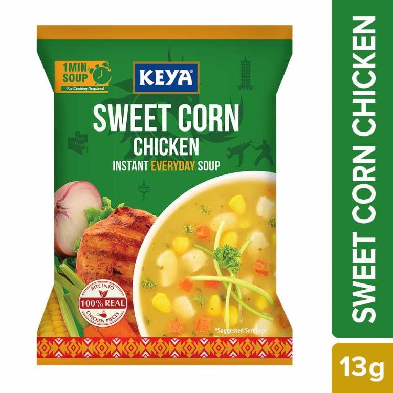 Keya Sweet Corn Chicken Non Veg Soup Packet 13G