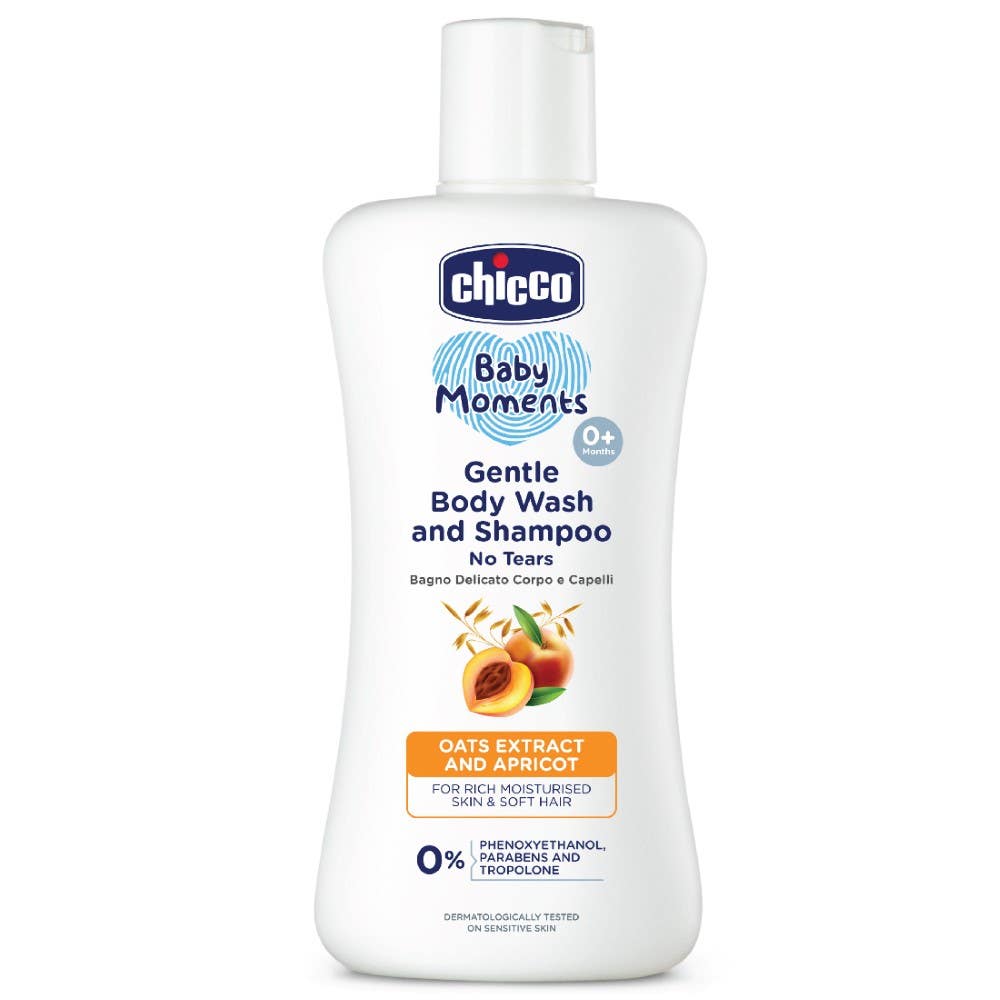 Chicco Baby Moments Gentle Body Wash And Shampoo (200Ml)