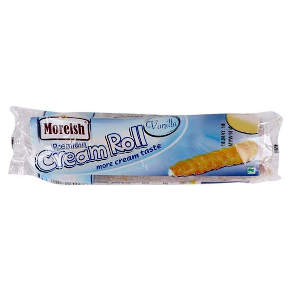 Moreish Cream Roll Vanilla 40G
