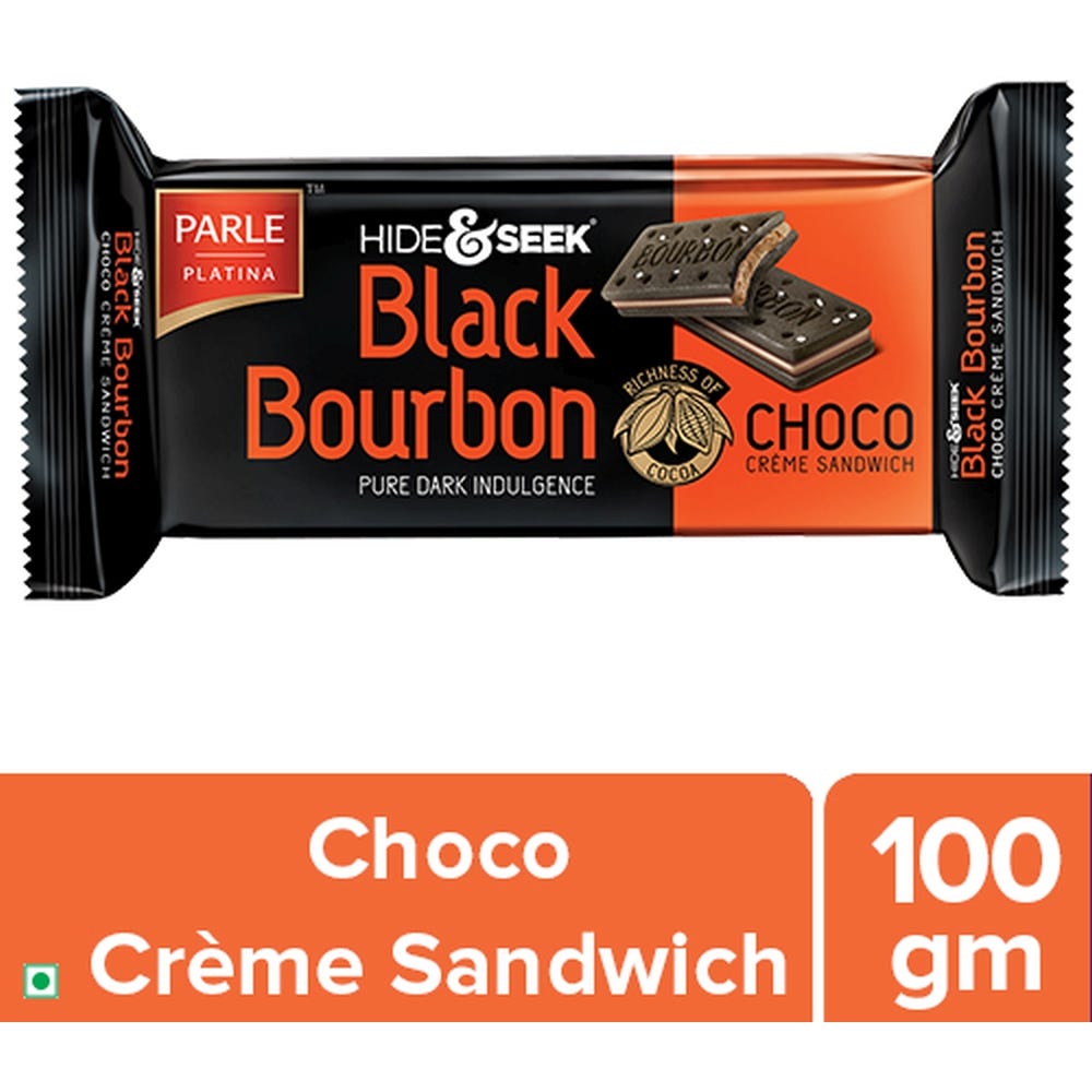 Parle Hide & Seek Black Bourbon Chocolate Biscuits 100G