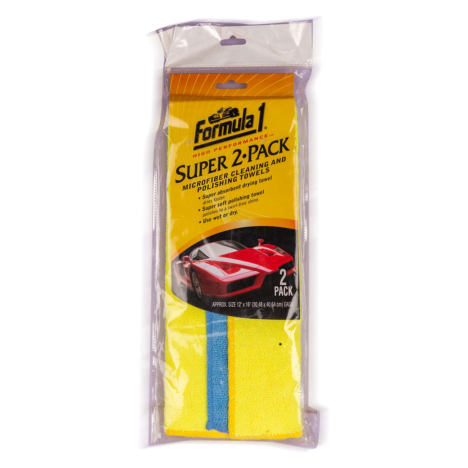Formula 1 Super 2 Microfiber Cloth Pack Of 2 1U
