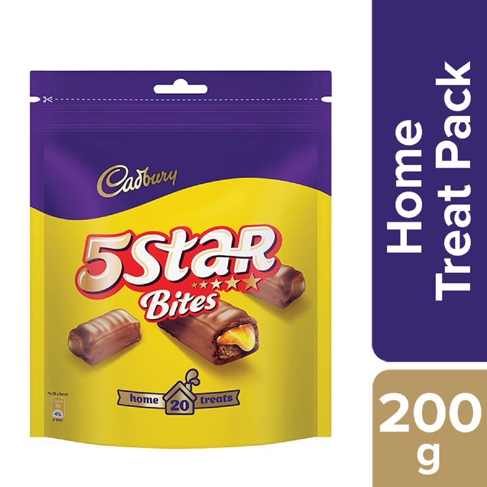 Cadbury 5 Star Chocolate Home Pack (20 units), 202g