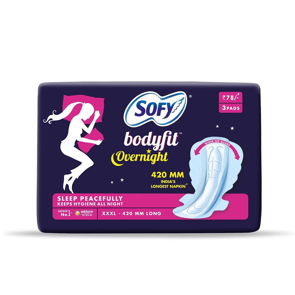 Sofy Body Fit Overnight Xxxl Sanitary Pad 3'S