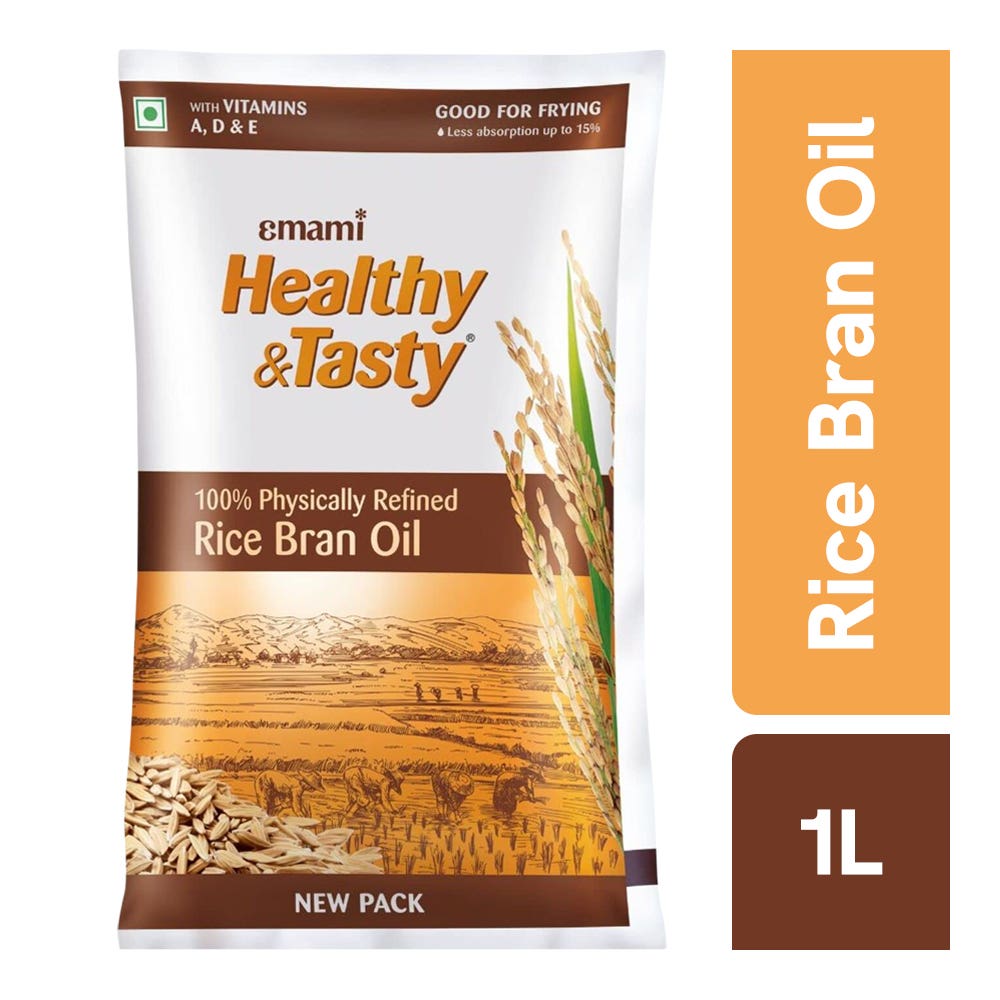 Emami Healthy & Tasty Refined Rice Bran Oil 1ltr