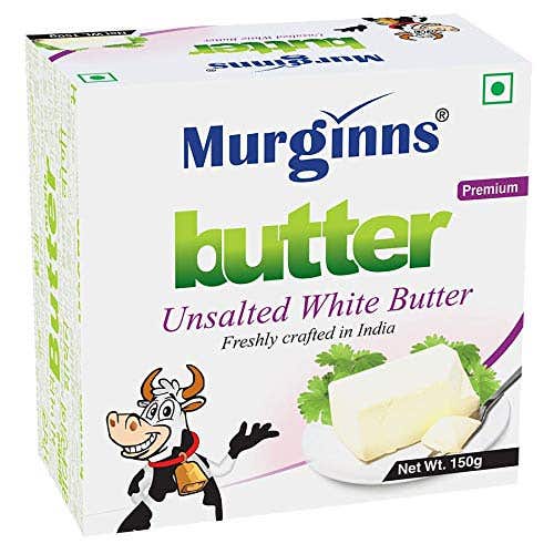 Murginns Unsalted White Butter 125G Pkt