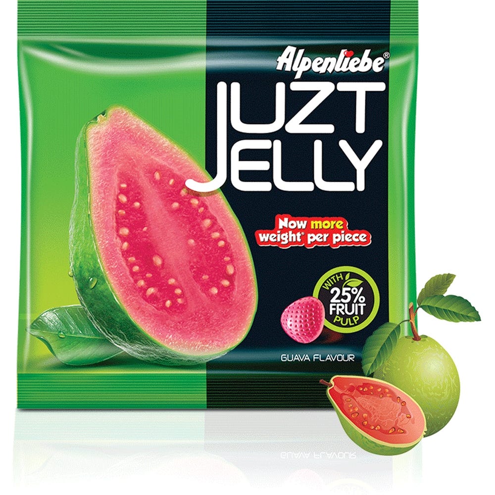Alpenliebe Juzt Jelly Guava Flavour Pouch 148G
