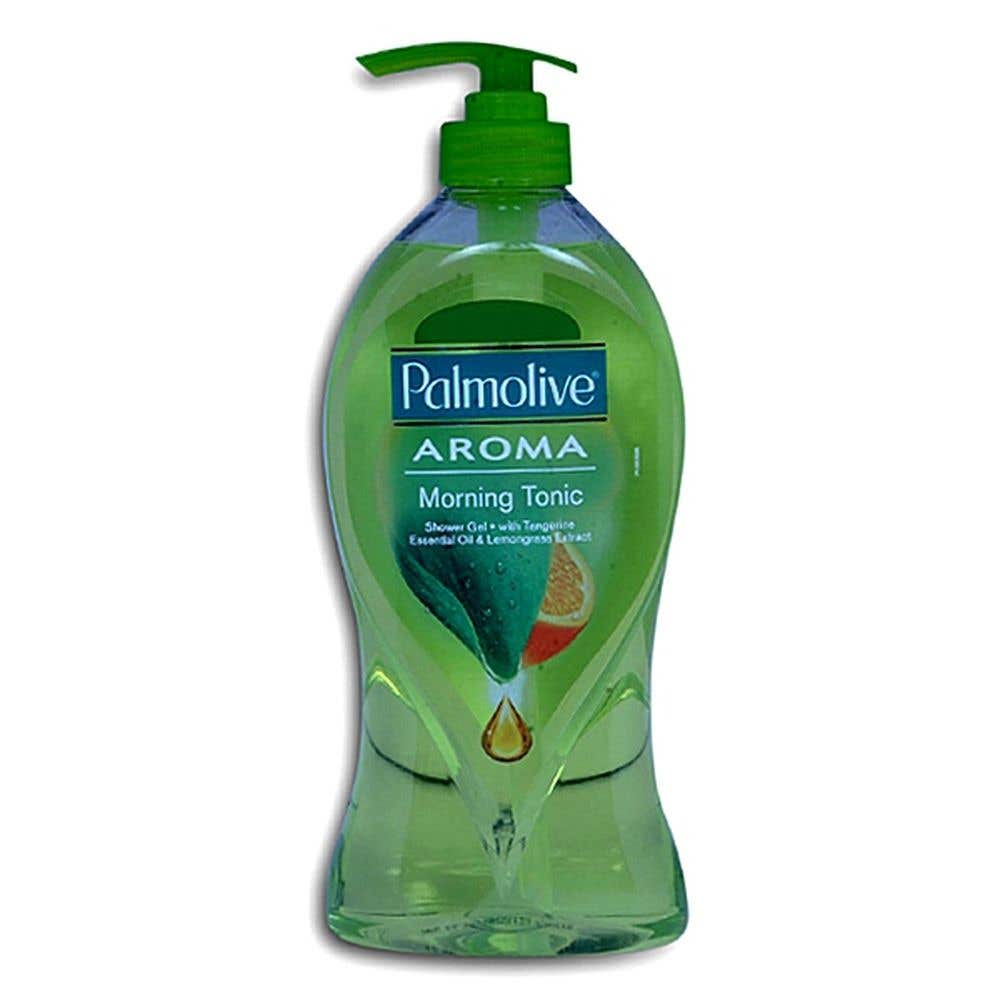 Palmolive Body Wash Aroma Morning Tonic 750Ml Pump Shower Gel With 100% Natural Citrus Essential Oil & Lemongrass Extracts