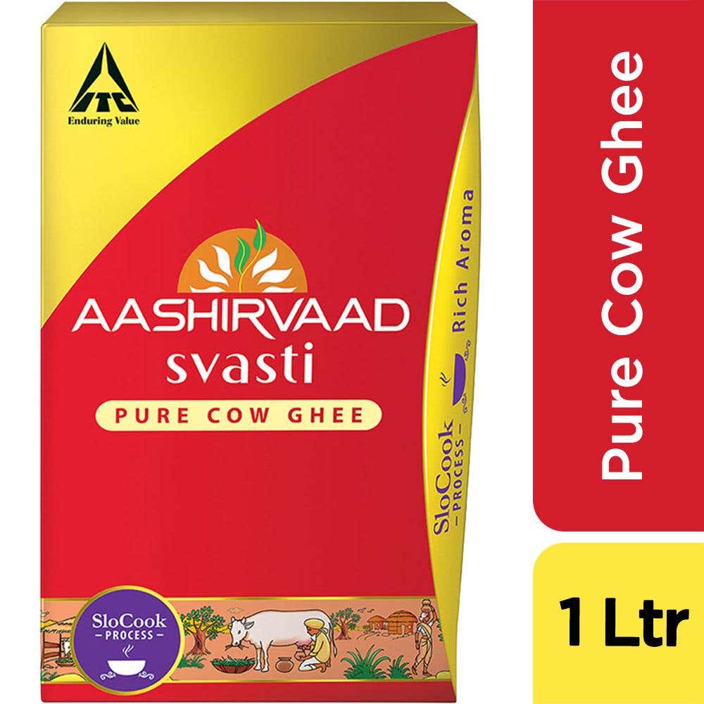 Aashirvaad Svasti Pure Cow Ghee Tetra Pack 1L