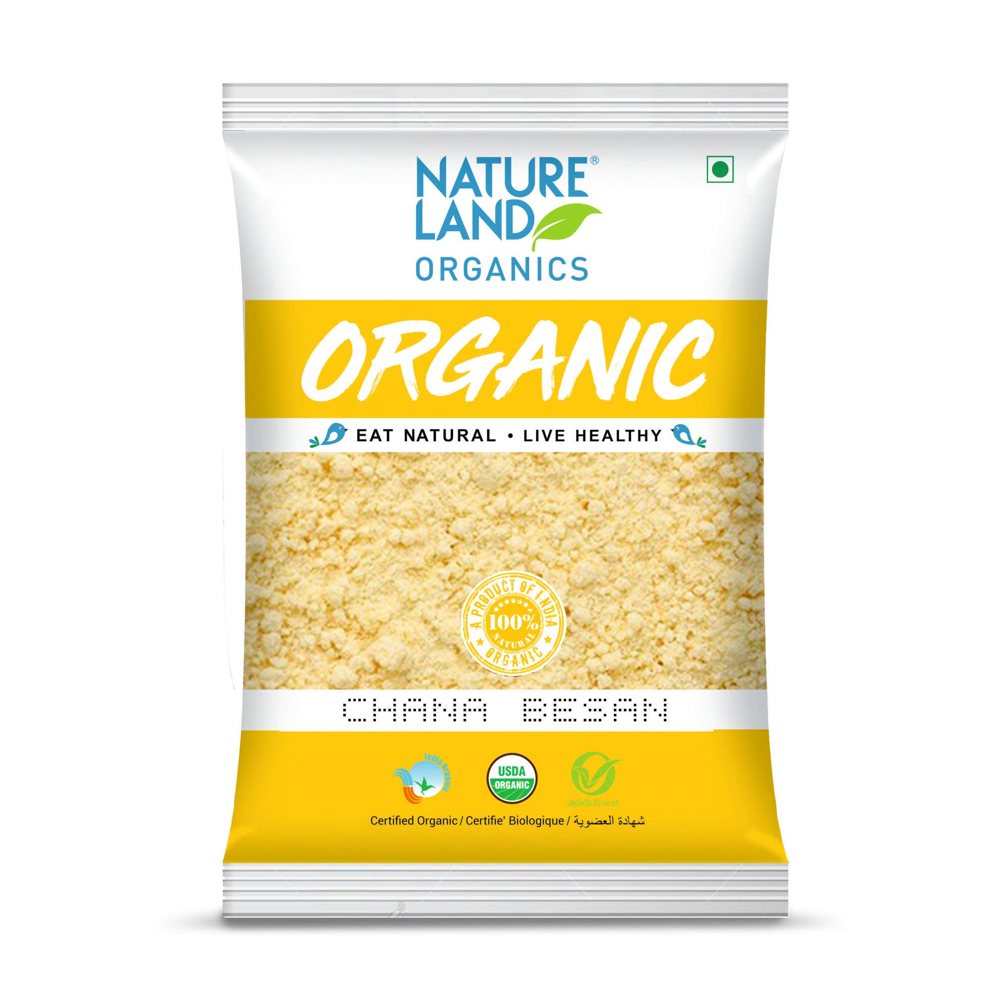 Natureland Organics Chana Flour/Besan 500G