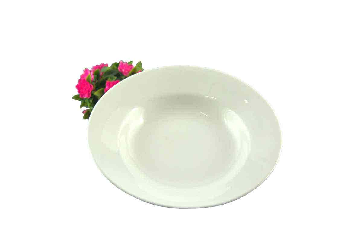 Claycraft Ceramic White Soup Plate 23 Cm