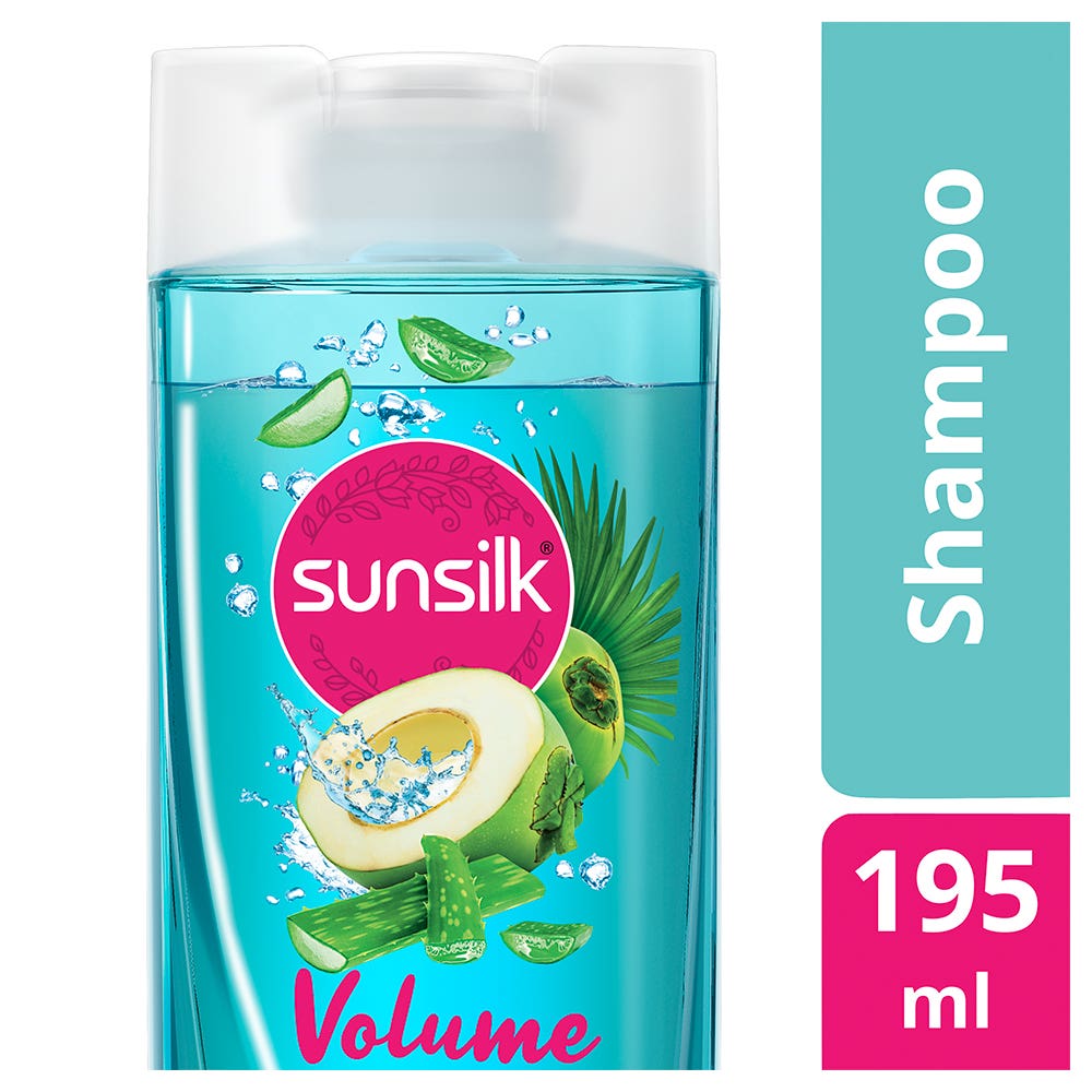 Sunsilk Coconut Water & Aloe Vera Volume Hair Shampoo 195 Ml