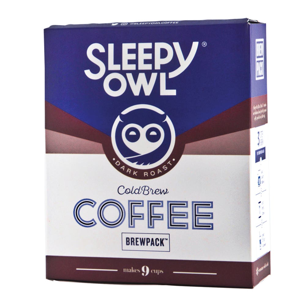 Sleepy Owl Dark Roast Brew Packs Set Of 3