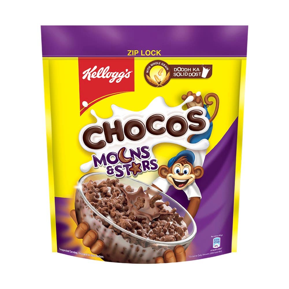 Kelloggs Chocos Moon And Star Cornflakes Pouch 1.2Kg