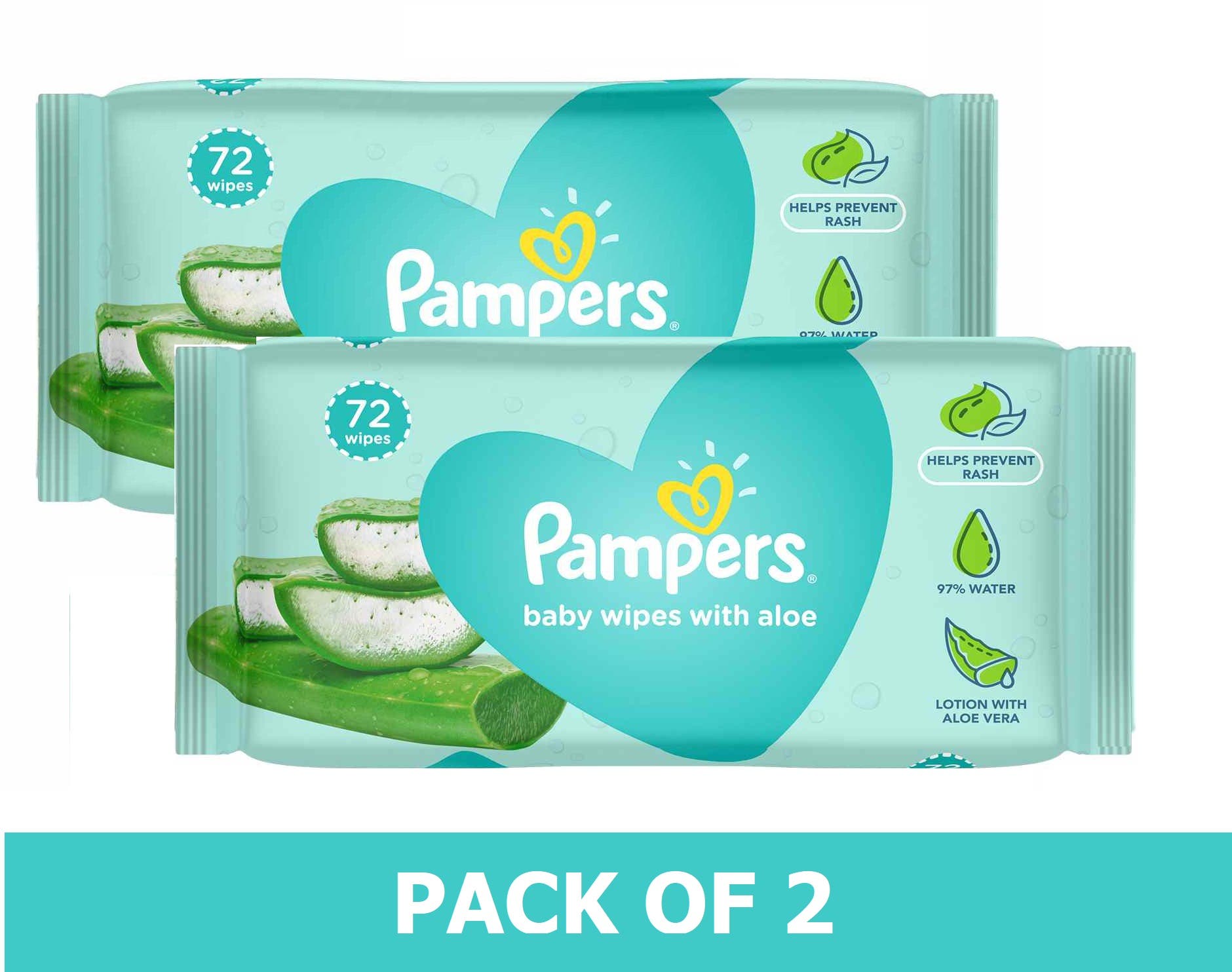 Pampers Baby Wipes Pack Of 2