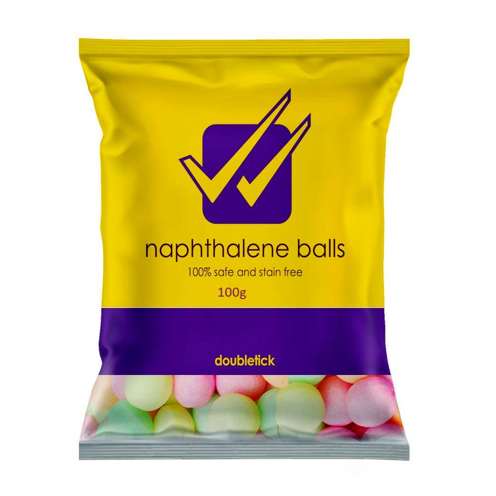 Double Tick Napthalene Balls Coloured 100G
