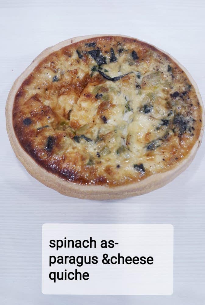 Spencers Spinach Asparagus & Cheese Quiche