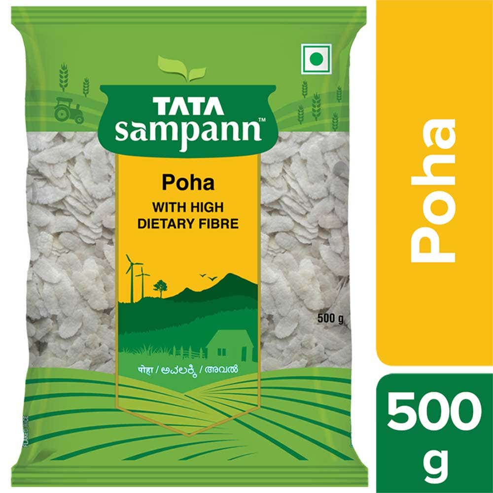 Tata Sampann High Dietary Fibre Thick Poha 500G