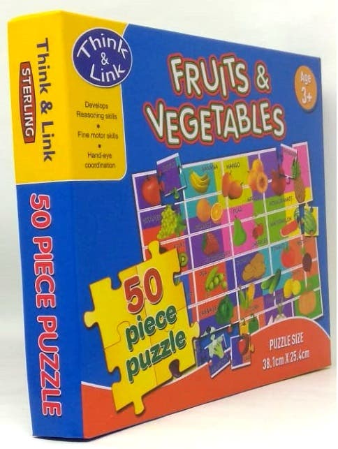 Sterling  50 Piece Puzzle Game Fruits & Vegetables