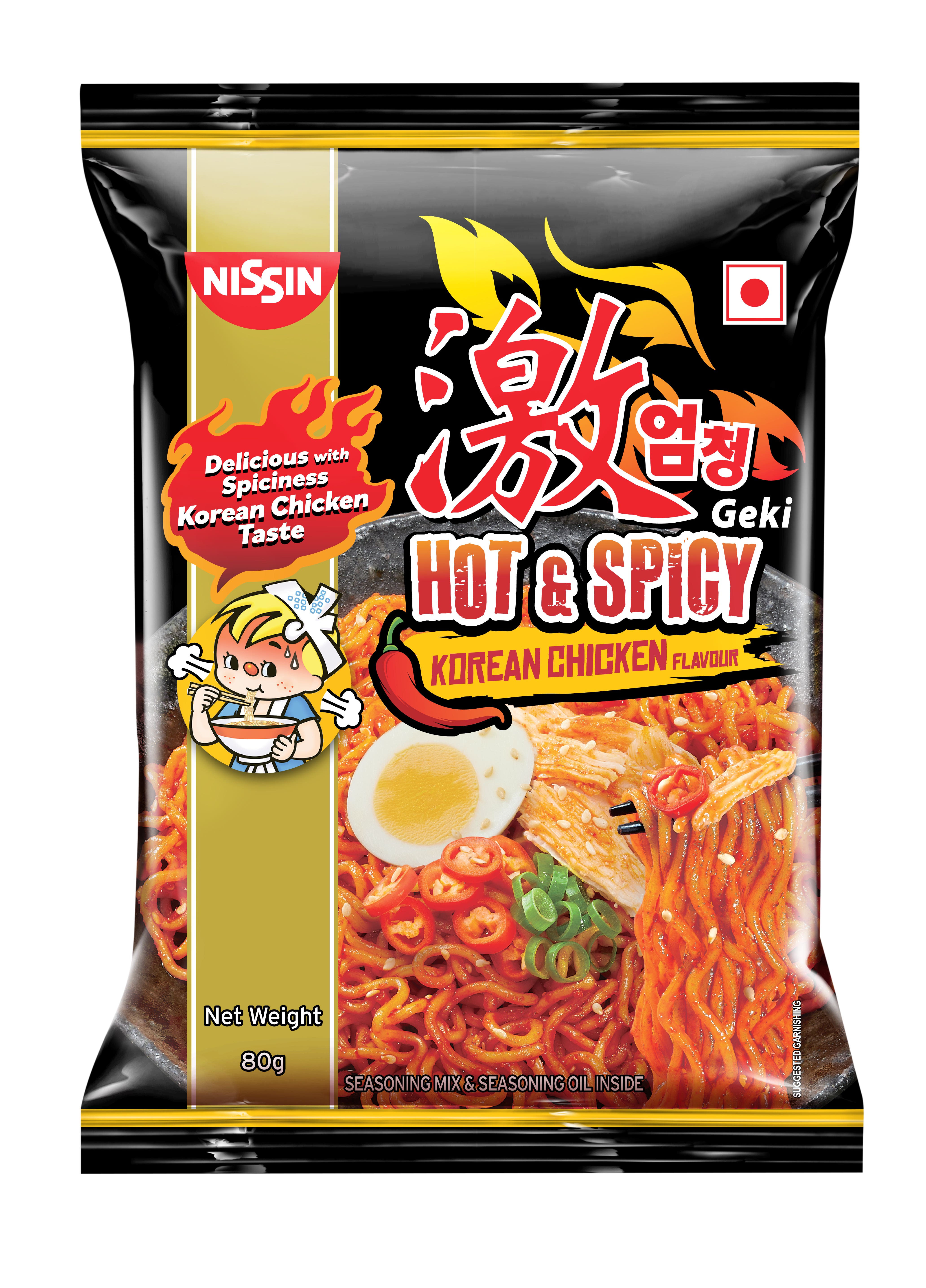 Geki Hot & Spicy Korean Chicken Noodles 80G