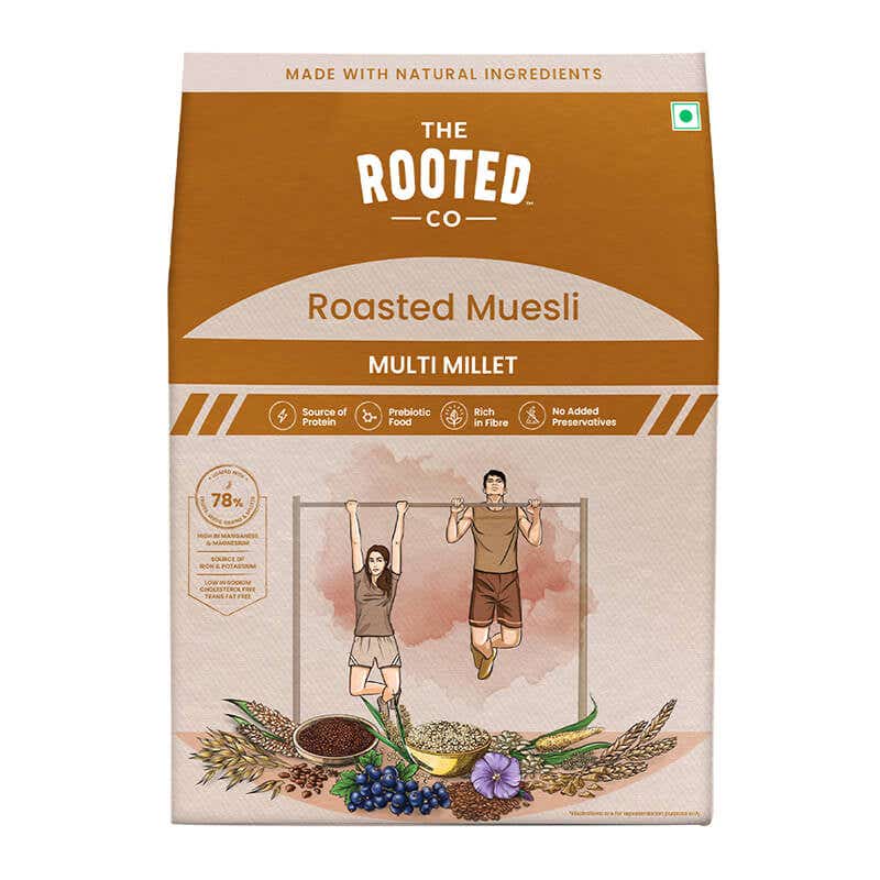 The Rooted Co Roast Muesli Millet Box 400G
