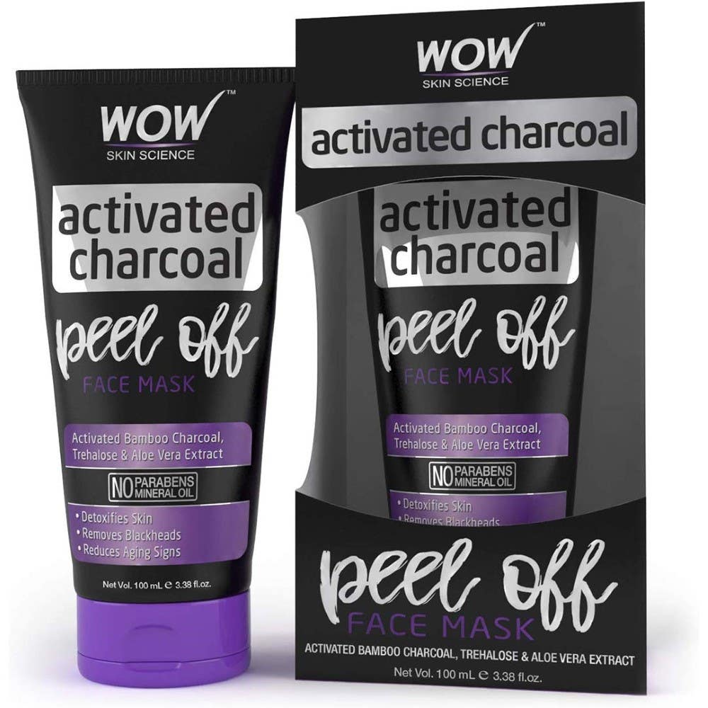 Wow Skin Science Activated Charcoal Peel Off Mask For Blackheads/Pimples/Acne - No Parabens & Mineral Oils, 100 Ml