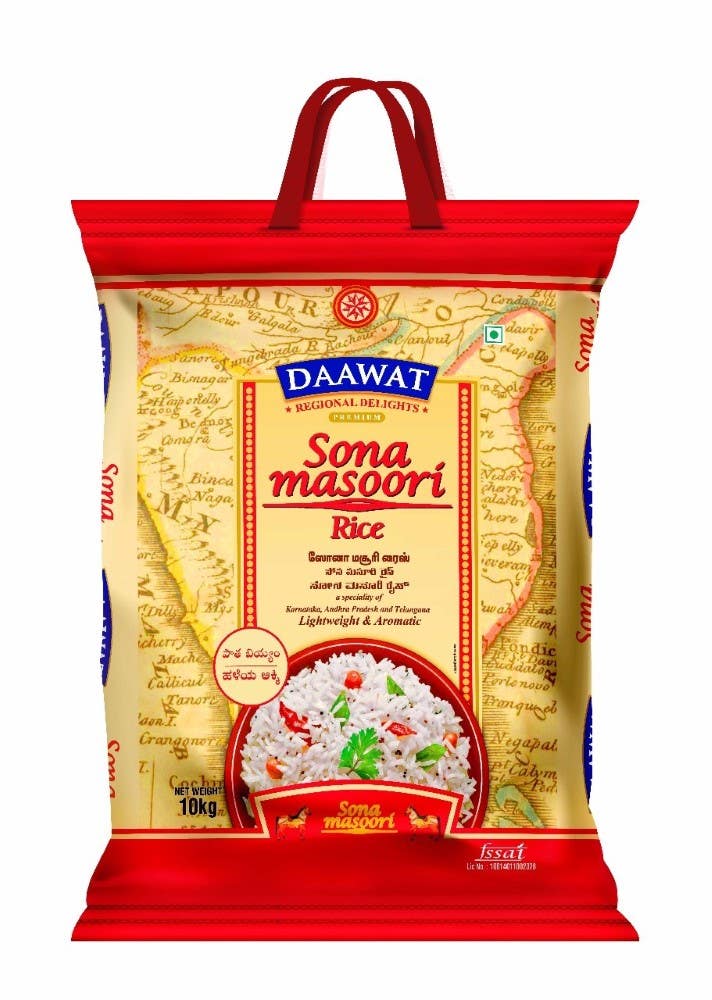 Daawat Sonamasuri Rice 10 Kg Bag