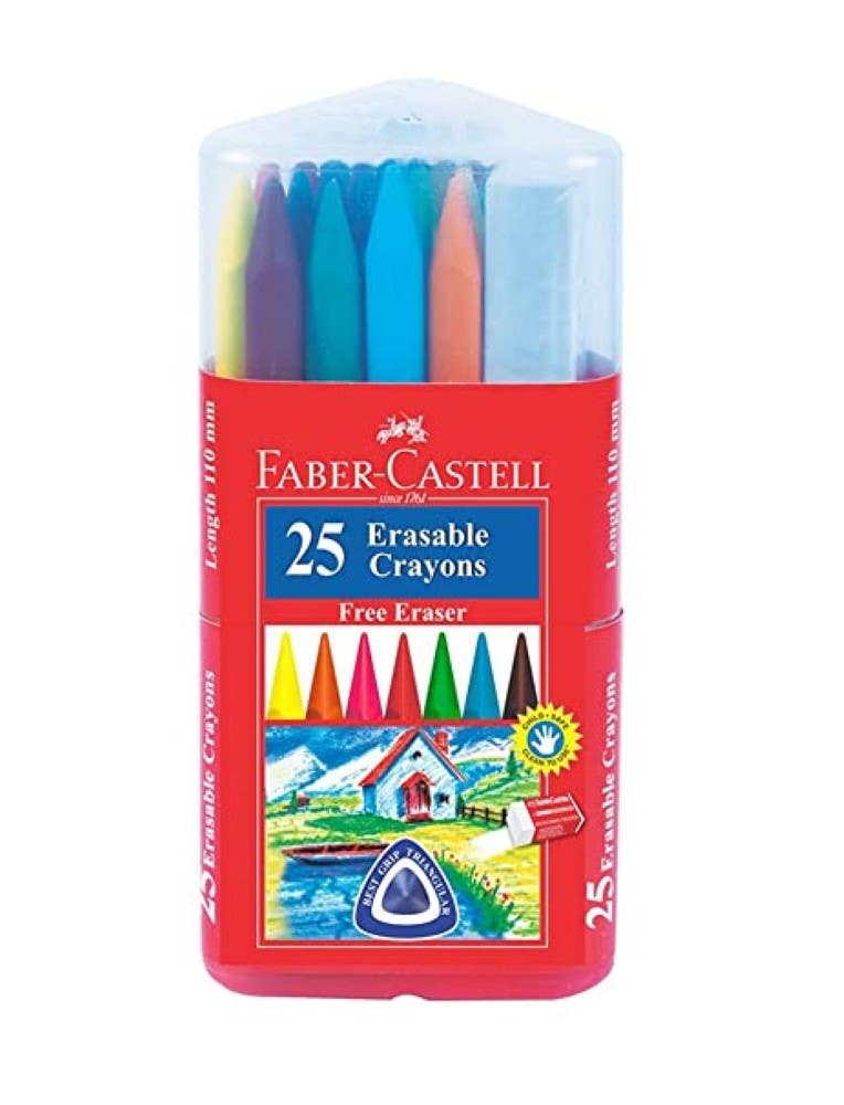 Faber Castell 122725 Erasable Crayons110Mm Set of 25