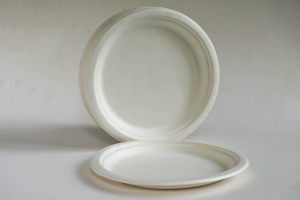 10On Pulp Plate 6inch Plain  50inchS