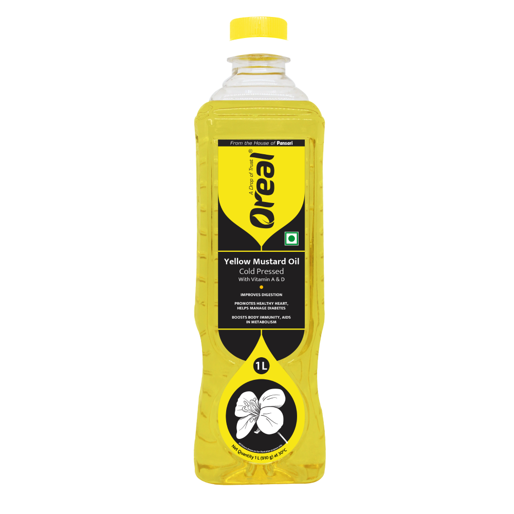 Oreal Yellow Mustard Oil 1L - Cold Press